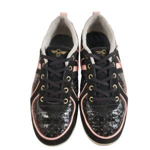Creative Recreation black/pink Women's Sneaker Size 8.5L Diamond Leather & Suede